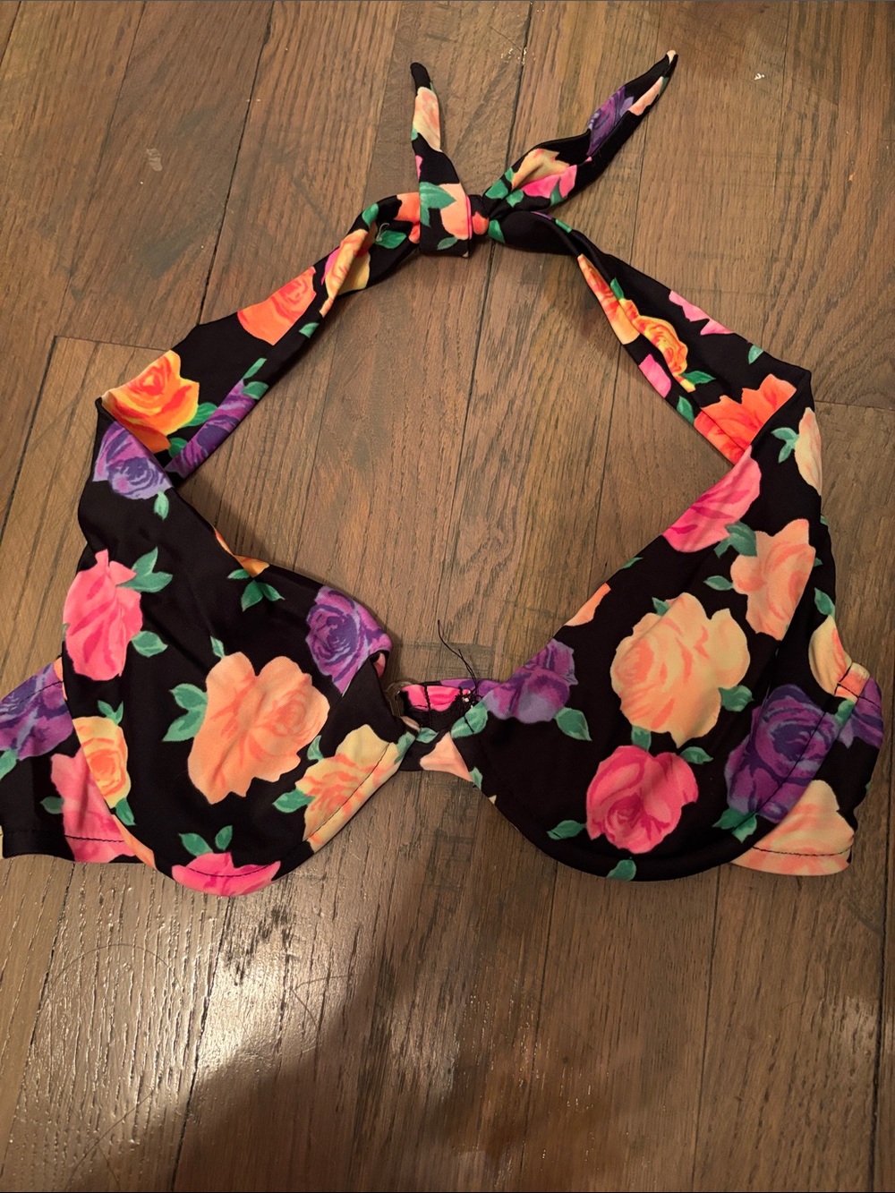 VINTAGE victorias secret Halter Bikini Top